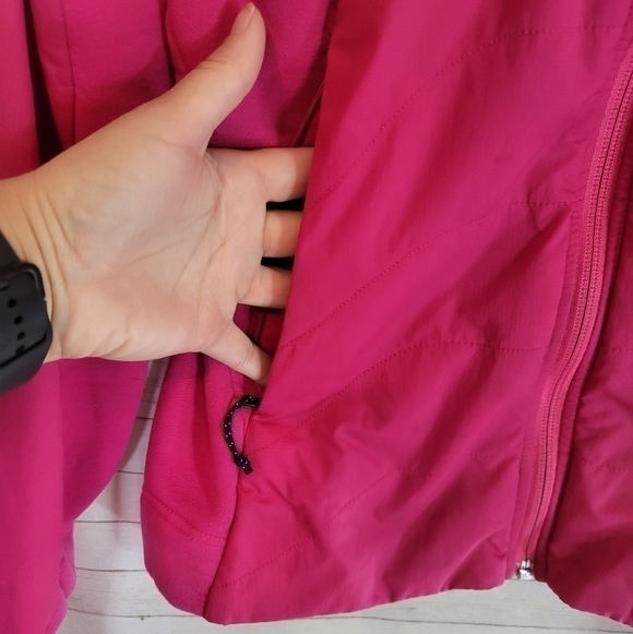 THE NORTH FACE SUMMIT SERIES WINDSTOPPER HOT PINK FULL ZIP HOODED JACKET… - Picture 3 of 16